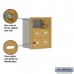Salsbury Cell Phone Storage Locker - 3 Door High Unit (8 Inch Deep Compartments) - 6 A Doors - Gold - Recessed Mounted - Master Keyed Locks  19038-06GRK